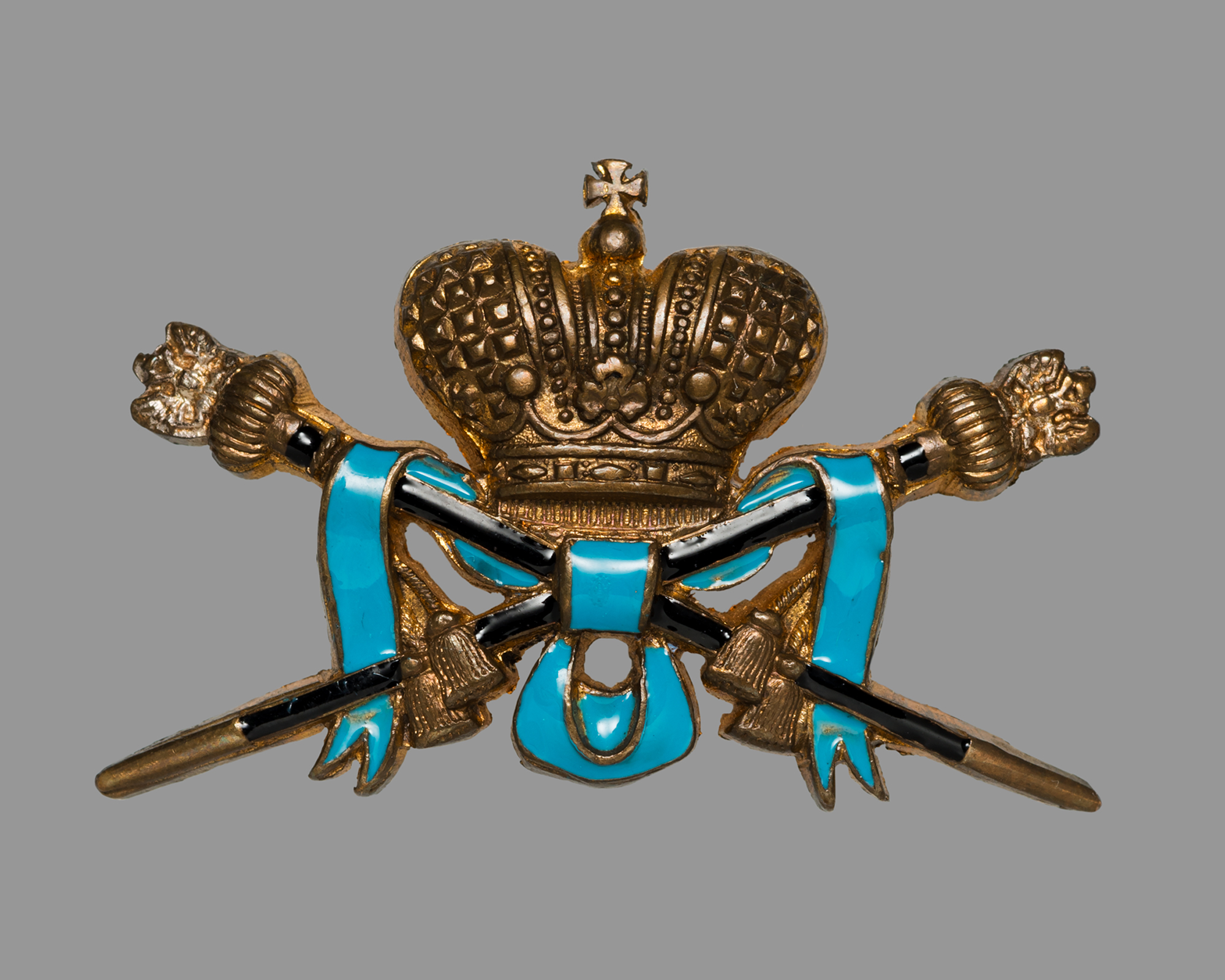 Знак Сводно-Гвардейского казачьего полка. Недрагоценный металл, эмаль