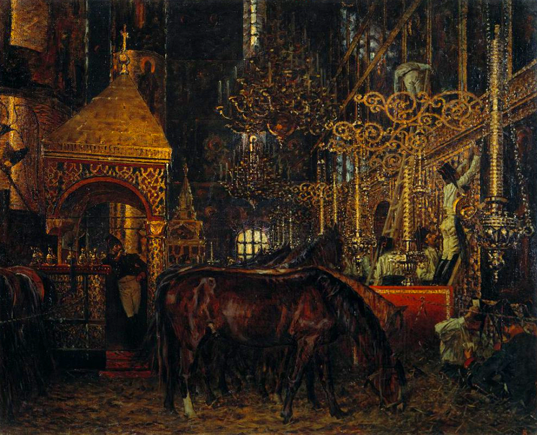 Верещагин В. В. В Успенском соборе. 1887-1895 гг. Холст, масло